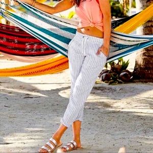 Athleta 100% Linen Pants Size 4